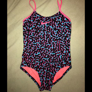 Nike Animal Print Swimsuit (Size 10 - medium)